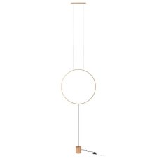 REDO 01-2196 SLICK závesná/stojacia lampa D612mm LED 19W/1242lm 3000K zlatá