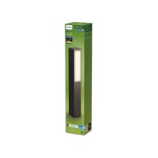 Philips 8720169257351 UltraEfficient Stratosphere vonkajšie stojanové svietidlo/stĺpik LED V420mm 3,8W/800lm 2700K IP44 antracit