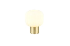 TRIO 519800108 DIVA stolná lampička V260mm 1xE27 mosadz matná, biela