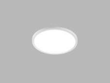 LED2 2182431 SLIM-R, S kulaté zápustné bodové svítidlo 145mm 10W / 800lm 3000K IP43 bílá
