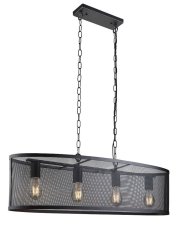 Searchlight 2484-4BK Fishnet závěsné svítidlo E27 4 x 60W