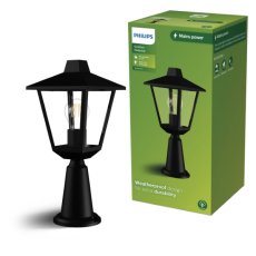 Philips 8720169351431 Kinno vonkajšie stojanové svietidlo/stĺpik 1xE27 V385mm IP44 čierna