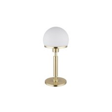 GLOBO 21954M HAKU stolná lampička V400mm 1xE27 mosadzná, biela