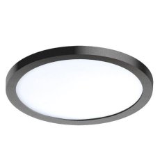 AZZARDO AZ2840 DECOline SLIM 15 ROUND 3000K IP44 BLACK zápustné LED svietidlo 12W/1000lm IP44 čierna