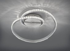 TRIO R62021105 Rubin RGB LED stropné svietidlo 19W/1700lm 3000K matný hliník + diaľkový ovládač