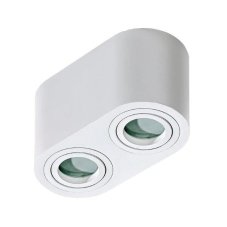 AZzardo AZ2816 DECOline BRANT 2 IP44 WHITE přisazené bodové svítidlo / spot 2xGU10 50W IP44 bílá