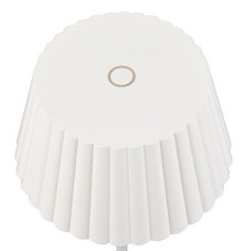 TRIO Reality R57706131 SUAREZ vonkajšia stolná lampa SMD LED V390mm 1,5W/200lm 3000K IP44 biela matná, čierna, nabíjateľná batéria, USB-C port, nabíjacia stanica, ON/OFF