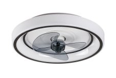 RABALUX 71009 Horacio stropné svietidlo s ventilátorom LED D470mm 67W/5850lm 3000-6000K čierna, biela, diaľkový ovládač