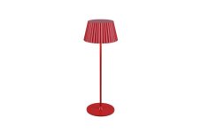 TRIO Reality R57706110 SUAREZ vonkajšia stolná lampa SMD LED V390mm 1,5W/200lm 3000K IP44 červená, čierna, nabíjateľná batéria, USB-C port, nabíjacia stanica, ON/OFF
