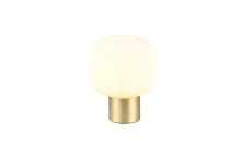 TRIO 519800108 DIVA stolná lampička V260mm 1xE27 mosadz matná, biela