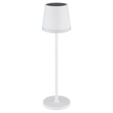 GLOBO 36637W SOLAR solárne svietidlo lampička V410mm LED 0,06W/50lm 3000K IP44 biela, vrátane batérie CR18650 1200mAh