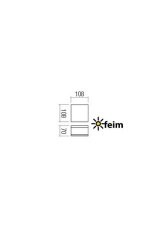 REDO 90108 AKRON exteriérové stropní svítidlo CREE COB LED 9W 882/754lm 3000K IP54 bílá