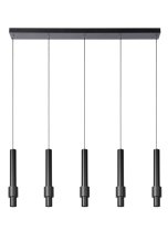LUCIDE 24402/30/30 MARGARY závěsné svítidlo LED 5x4,2W/2300lm 2700K černá