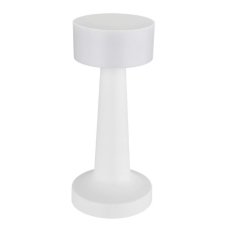 GLOBO 58447W ANGELIKA dotyková stolná lampička V215mm LED 1W/55lm 2700+6500+4000K biela, vrátane batérie CR18650 800mAh 3,7V, USB-C kábel