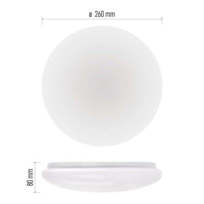 Emos ZM1120 LED FIONI stropní/nástěnné přisazené klasické svítidlo kruh průměr 255 × 63 mm 12W 1200lm 4000K bílá