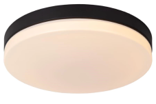 LUCIDE 79111/40/30 BISKIT stropní svítidlo se senzorem D400mm LED 36W/2050lm 2700K IP44 černá, opálová