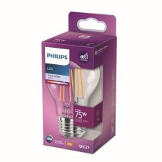 Philips 8718699762032 LED žiarovka classic 8,5W/75W 1055lm E27 4000K A60 filament