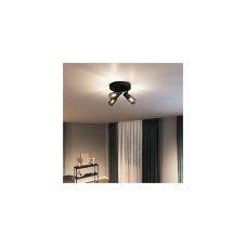 Philips 8720169299351 Palms stropné bodové svietidlo/spot D196mm 3xE14 čierna, dymová, ClickFix