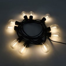 RABALUX 77165 Zirc solárna svetelná řetěz 6,5m LED 3,6W/35lm 2700K IP44 černá