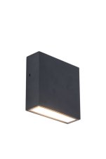 LUTEC 5104002012 GEMINI XF exteriérové nástenné svietidlo LED 9,5W 750lm 3000K IP54 matná čierna