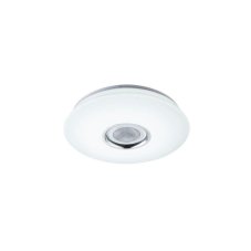GLOBO 41329-18 NICOLE stmívatelné stropní LED svítidlo 400 mm 6W / 1120lm 3000-4000-6000K IP20 bílá s dálkovým ovládáním, starlight efekt, Bluetooth reproduktor