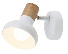 RABALUX 5943 Holly spot E14 1x40W biela, imitácia dreva