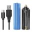 EMOS P3116 LED nabíjecí ruční svítilna 600lm Li-Ion 18650 nebo 3× AAA USB C IP44 černá