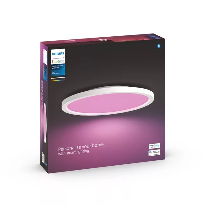 8720169159198 Philips HUE Surimu stropní panel RD D395mm 40W/2850lm 2000-6500K+RGB bílá