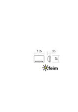 REDO 90122 SLOT exteriérové nástenné svietidlo SMD LED 4W 368/218lm 3000K IP65 biela