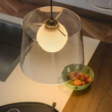Ideal Lux 271316 FADE závesné svietidlo 1xG9 D270mm jantárová transparentná