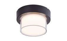 RABALUX SMART LIGHT TUYA 7246 Durbe exteriérové stropné/nástenné svietidlo LED D170mm 10W/780lm 3000K-6500K+RGB IP54 čierna, biela, stmievateľné