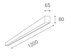 LED2 1312343 LINO LASER 120 P stropné svietidlo LED 24-32W 4000K čierne