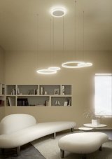 REDO 01-2608 SIGUA závesné svietidlo LED 114W/6198lm 3000K biela, switchdimmer