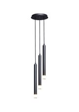 RABALUX 72358 Ramira závěsné svítidlo D250mm 3xG9 černá, průhledná