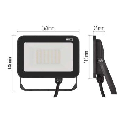 Emos ZS2632 exteriérový  LED reflektor  INOVO 30W 3300lm 4000K IP65