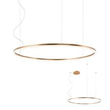 REDO 01-1715-TRIAC ORBIT závěsné svítidlo D1000mm LED 68W/5465lm 3000K bronzová