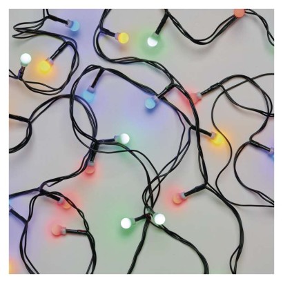 D5AM03 EMOS CHERRY vánoční řetěz Cherry 200 LED, zelený drát, 20m, časovač, multicolor, IP44