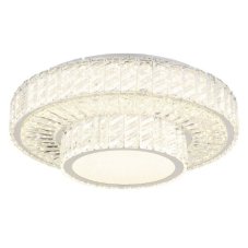 GLOBO 67162-50D MUCKY stropné svietidlo D500mm LED 50W/3965lm 2700-6000K chrómová, priehľadná, diaľkový ovládač