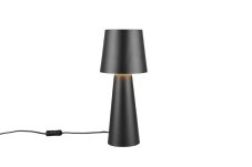 TRIO 562900132 NUBIAN stolná lampička V400mm 1xE27 čierna matná
