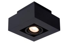 LUCIDE 09119/06/30 XIRAX stropné bodové stmievateľné svietidlo 1xGU10/5W LED čierna