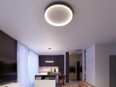 LED2 1271658 BELLA SLIM stropné svietidlo LED D480mm 38W/2660lm 3000K/4000K kávová