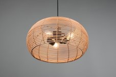 TRIO 312200336 INGA závesné svietidlo 3xE27 D500mm čierna matná, prírodná