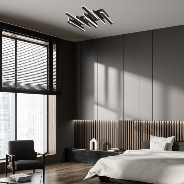 RABALUX 71049 Sindri stropné svietidlo LED 46W/2500lm 3000+4000K čierna, biela