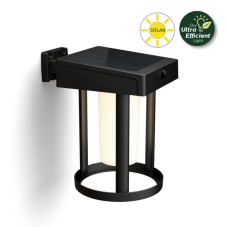 Philips 8720169263932 UltraEfficient Solar Camill solárne nástenné svietidlo so senzorom LED 1,4W 250/25lm 3000K IP44 čierna