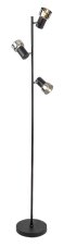 RABALUX 74279 Hatice stojacia lampa D80mm 3xE14 čierna, dymová