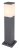 GLOBO 31731 HERRI vonkajší stĺpik 1xE27 V450mm IP44 antracit, opál