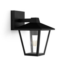 Philips 8720169351370 Kinno vonkajšie nástenné svietidlo 1xE27 IP44 čierna