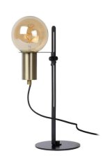 LUCIDE 45578/01/30 MALCOLM stolová lampa E27/60W H47cm Ø16cm čierna