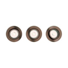 Philips 50393/05/PN myLiving Donegal zápustné svítidlo 3-set 3xGU10 měď