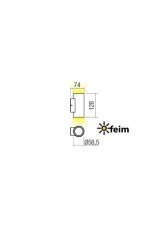 REDO 90080 RAM exteriérové nástěnné svítidlo CREE COB LED 2x3W 660/540lm 3000K IP65 hnědá